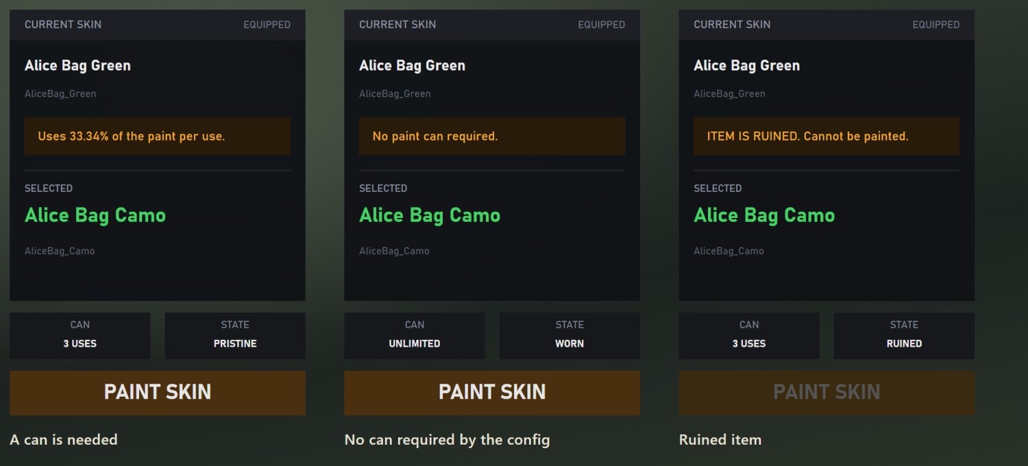Three cases: a can is needed, no can needed, a ruined item (preview)